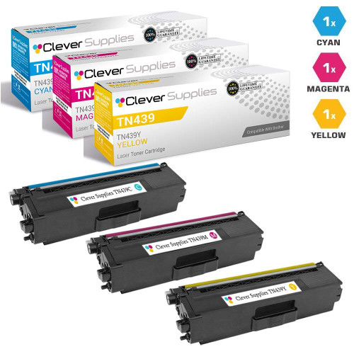 Compatible Brother TN439 Toner Cartridge 3 Color set (TN439C, TN439M, TN439Y)