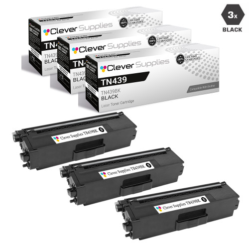 Compatible Brother TN439 Toner Cartridge 3 Black (TN439BK)