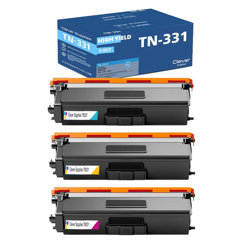 Compatible Brother TN331 Toner Cartridge 3 Color Set (TN331C, TN331M, TN331Y)