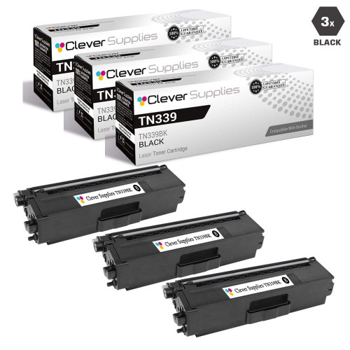 Compatible Brother TN339 Toner Cartridge 3 Black (TN339BK)