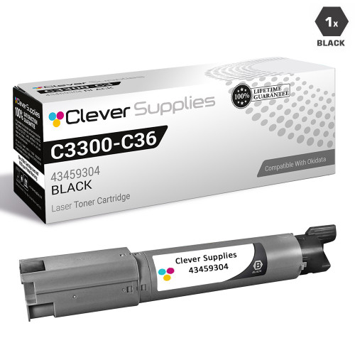 Compatible Okidata C3300 Toner Cartridge Black (43459304)