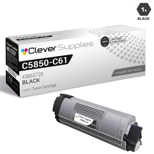 Compatible Okidata C5850 Toner Cartridge Black (43865720)