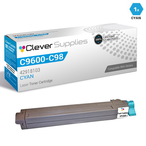 Compatible Okidata C9600 Toner Cartridge Cyan (42918903)