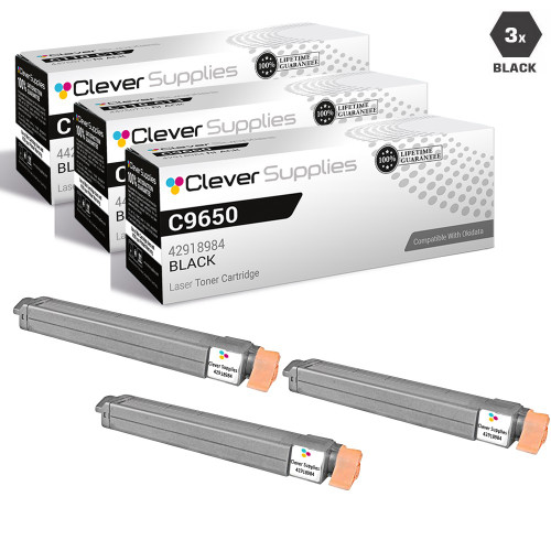 Compatible Okidata C9650 Toner Cartridge 3 Black (42918984)