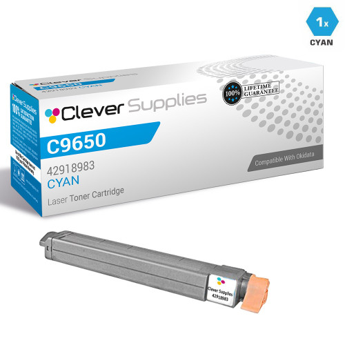 Compatible Okidata C9650 Toner Cartridge Cyan (42918983)