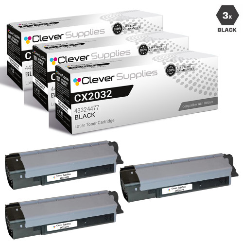 Compatible Okidata CX2032 Toner Cartridge 3 Black (43324477)
