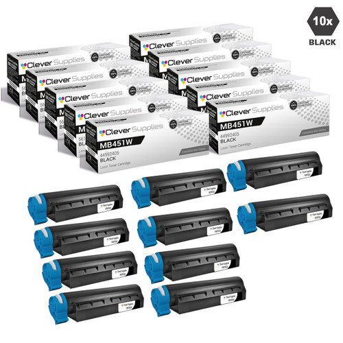 Compatible Okidata MB451W Toner Cartridge 10 Black (44992405)