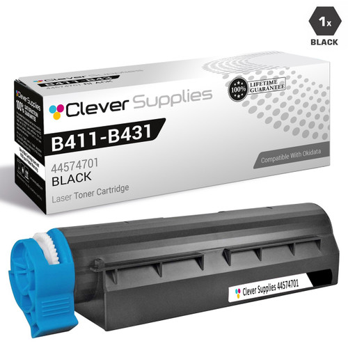 Compatible Okidata B411D Toner Cartridge Black (44574701)