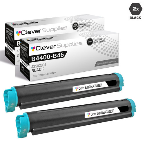 Compatible Okidata B4400 Toner Cartridge 2 Black (43502301)