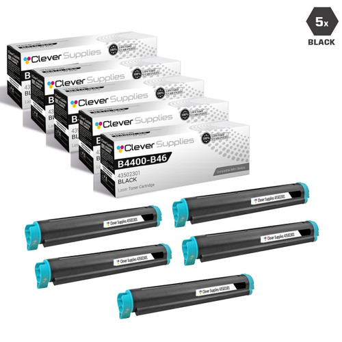 Compatible Okidata B4400 Toner Cartridge 5 Black (43502301)