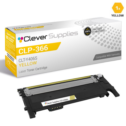 Compatible Samsung CLP-366 Toner Cartridge Yellow (CLT-Y406S)