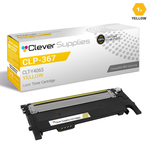 Compatible Samsung CLP-367 Toner Cartridge Yellow (CLT-Y406S)