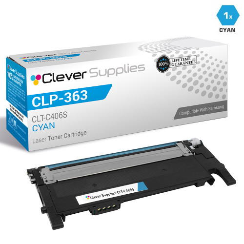 Compatible Samsung CLP-363 Toner Cartridge Cyan (CLT-C406S)