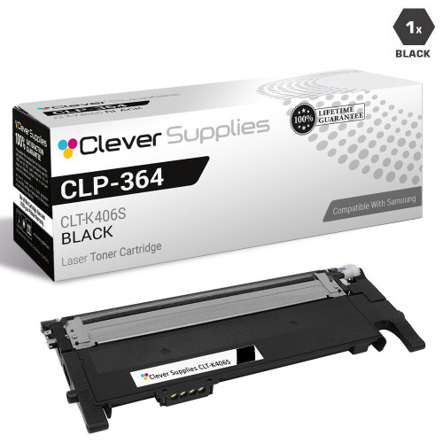 Compatible Samsung CLP-364 Toner Cartridge Black (CLT-K406S)