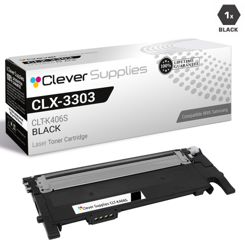 Compatible Samsung CLX-3303 Toner Cartridge Black (CLT-K406S)