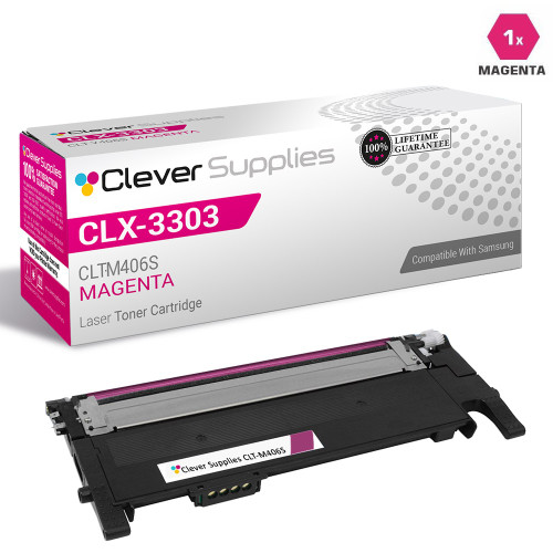 Compatible Samsung CLX-3303 Toner Cartridge Magenta (CLT-M406S)