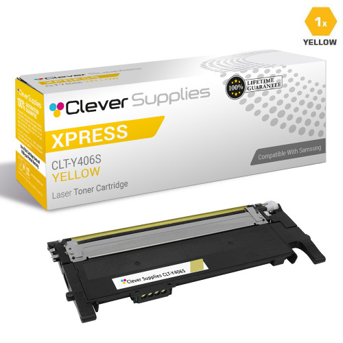 Compatible Samsung Xpress C410W Toner Cartridge Yellow (CLT-Y406S)