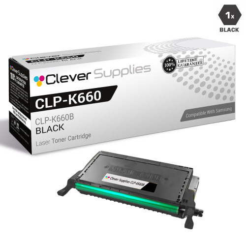 Compatible Samsung CLP-K660 Toner Cartridge Black (CLP-K660B)