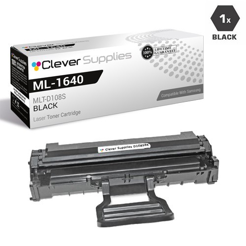 Compatible Samsung ML-1640 Toner Cartridge Black (MLT-D108S)