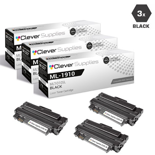 Compatible Samsung ML-1910 Toner Cartridge 3 Black (MLT-D105L)
