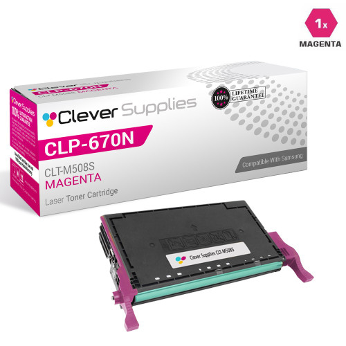 Compatible Samsung CLP-670ND Toner Cartridge Magenta (CLT-M508S)