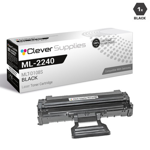 Compatible Samsung ML-2240 Toner Cartridge Black (MLT-D108S)