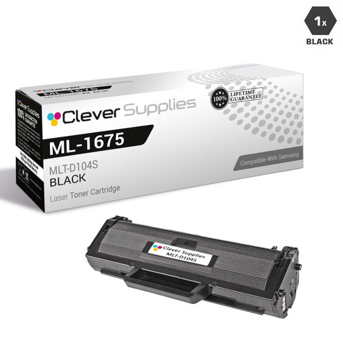 Compatible Samsung ML-1675 Toner Cartridge Black (MLT-D104S)