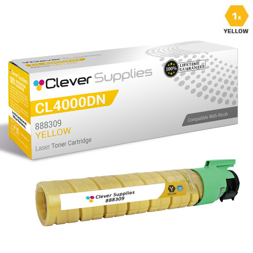Compatible Ricoh CL4000DN Toner Cartridge Yellow (888309)