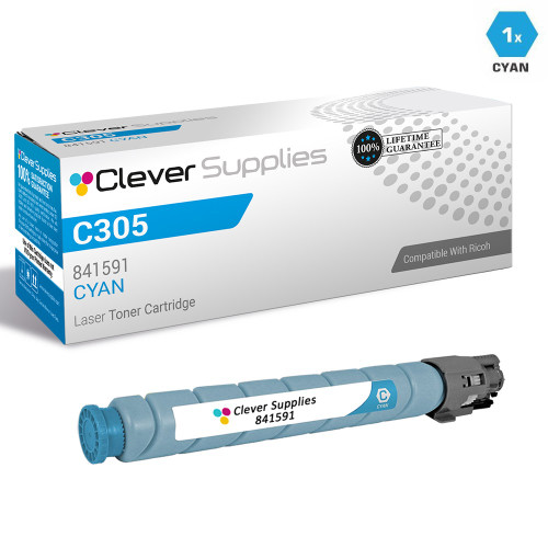 Compatible Ricoh C305 Toner Cartridge Cyan (841591)