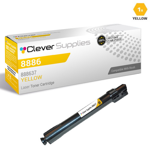 Compatible Ricoh 8886 Toner Cartridge Yellow (888637)