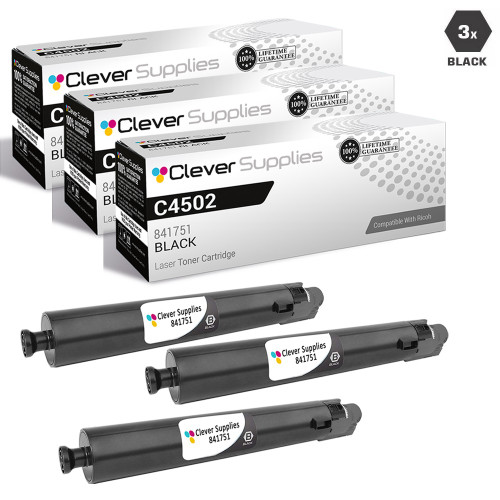 Compatible Ricoh C4502 Toner Cartridge 3 Black (841751)
