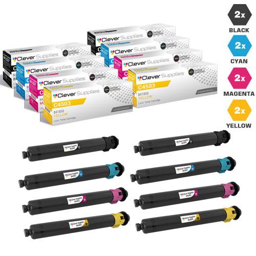 Compatible Ricoh C4503 Toner Cartridge 8 Color Set (841849, 841852, 841851, 841850)