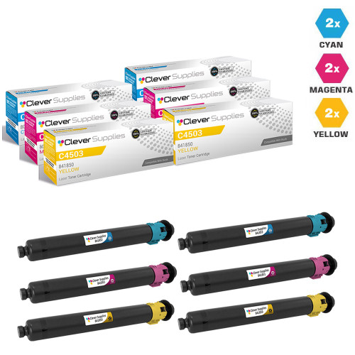 Compatible Ricoh C4503 Toner Cartridge 6 Color Set (841852, 841851, 841850)
