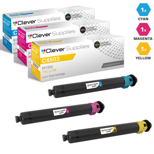 Compatible Ricoh C4503 Toner Cartridge 3 Color Set (841852, 841851, 841850)