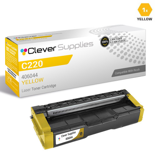 Compatible Ricoh C220 Toner Cartridge Yellow (406044)