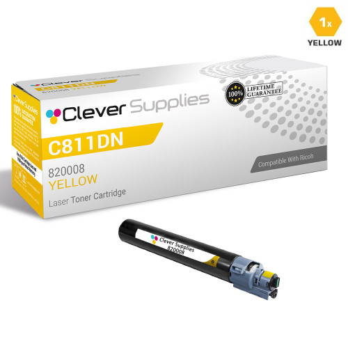 Compatible Ricoh C811DN Toner Cartridge Yellow (820008)