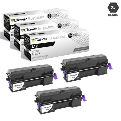 Compatible Ricoh Aficio SP 401SPF Toner Cartridge 3 Black (407316)