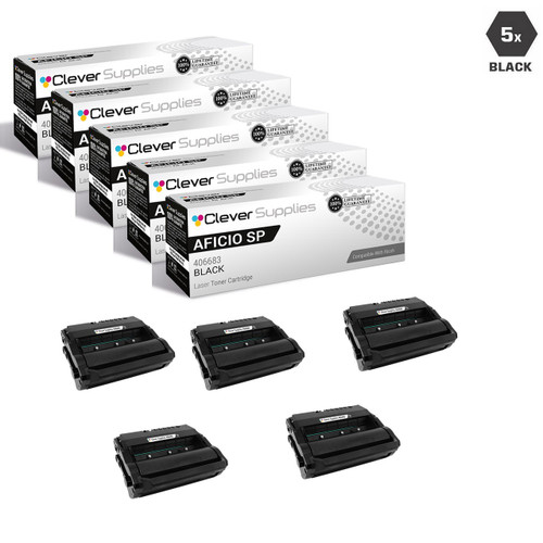 Compatible Ricoh Aficio SP 5200DN Toner Cartridge 5 Black (406683)