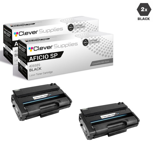 Compatible Ricoh Aficio SP 3500DN Toner Cartridge 2 Black (406989)