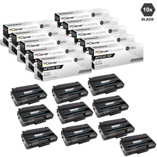 Compatible Ricoh Aficio SP 3500DN Toner Cartridge 10 Black (406989)