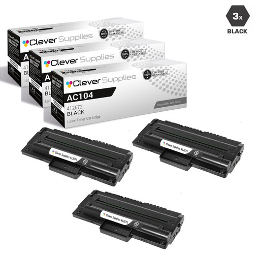 Compatible Ricoh AC104 Toner Cartridge 3 Black (412672)