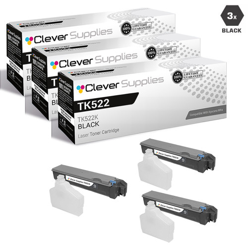 Compatible Kyocera-Mita TK522 Toner Cartridge 3 Black (TK522K)