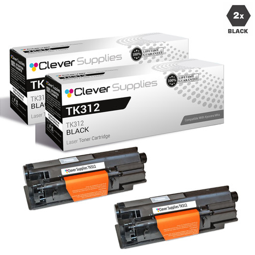 Compatible Kyocera-Mita TK312 Toner Cartridge 2 Black (TK312)