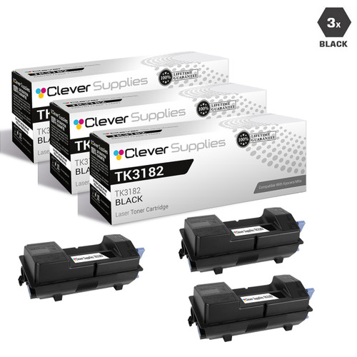 Compatible Kyocera-Mita TK3182 Toner Cartridge 3 Black (TK3182)