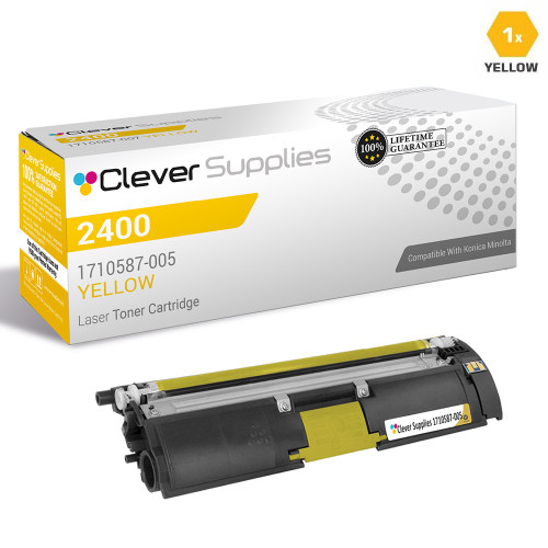 Compatible Konica-Minolta 2400 Toner Cartridge Yellow (1710587-005)