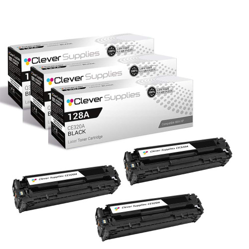 Compatible HP CP1528NW (CE320A) Toner Cartridge 3 Black