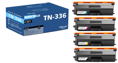 Compatible Brother NT436 (TN336BK TN336C TN336M TN336Y) Toner Cartridge 4 Color Set
