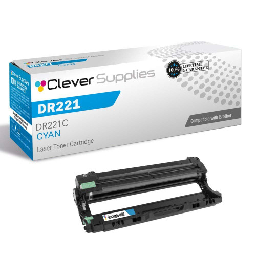 Compatible Brother DR221 (DR221C) Toner Cartridge Cyan