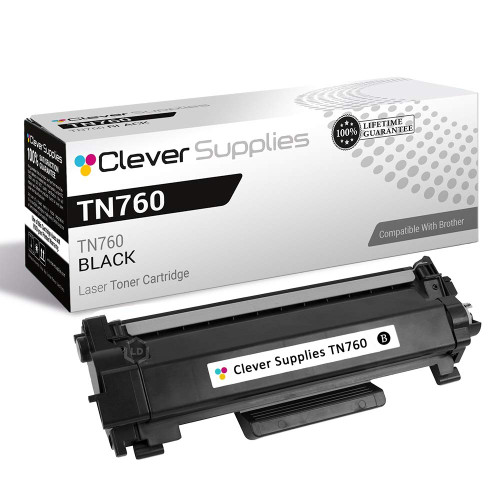 Compatible Brother TN760 (TN760 TN730) Toner Cartridge Black