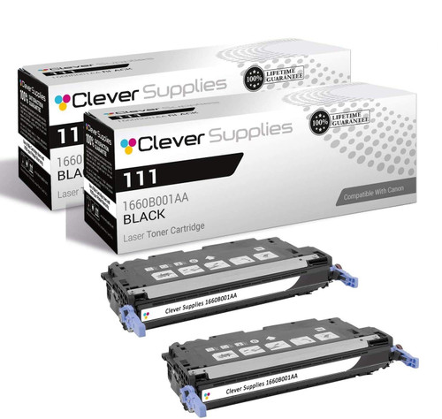 Compatible Canon 111 (1660B001AA) Toner Cartridge Black 2 Pack